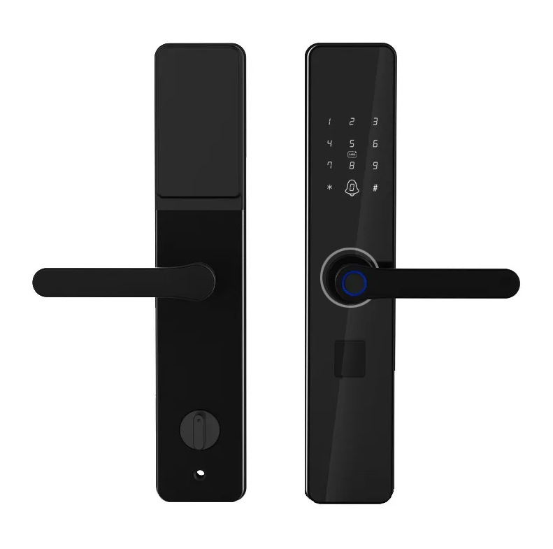 TTLOCK bloqueo de bloqueo de huellas dactilares bloqueo de apartamento cerradura de puerta antirrobo doméstica cerradura de puerta inteligente graffiti cerradura de puerta inteligente