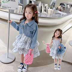 女童連衣裙女寶寶碎花公主裙春夏款裙子女童洋氣時尚吊帶裙背心裙