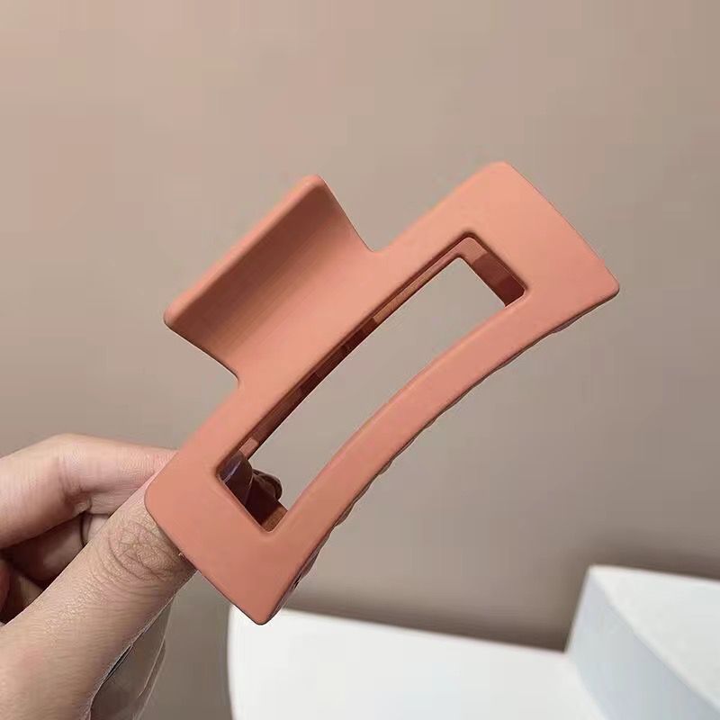 Macaron color cuadrado clip Corea del Sur Internet celebridad helado horquilla simple espalda Cabeza tiburón clip updo horquilla tocado