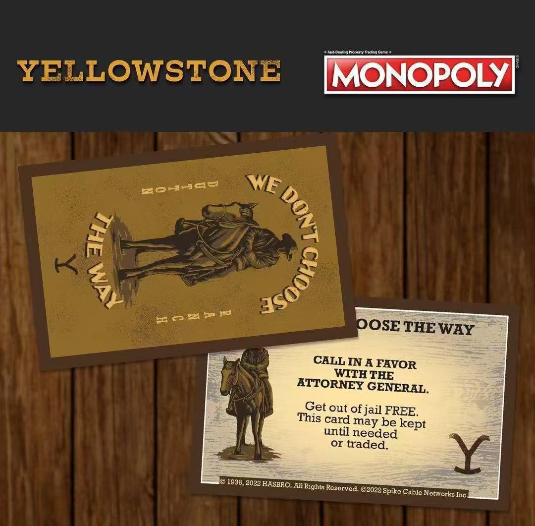 跨境新品Monopoly: Yellowstone黄石大富翁桌游纸牌游戏棋卡牌详情5