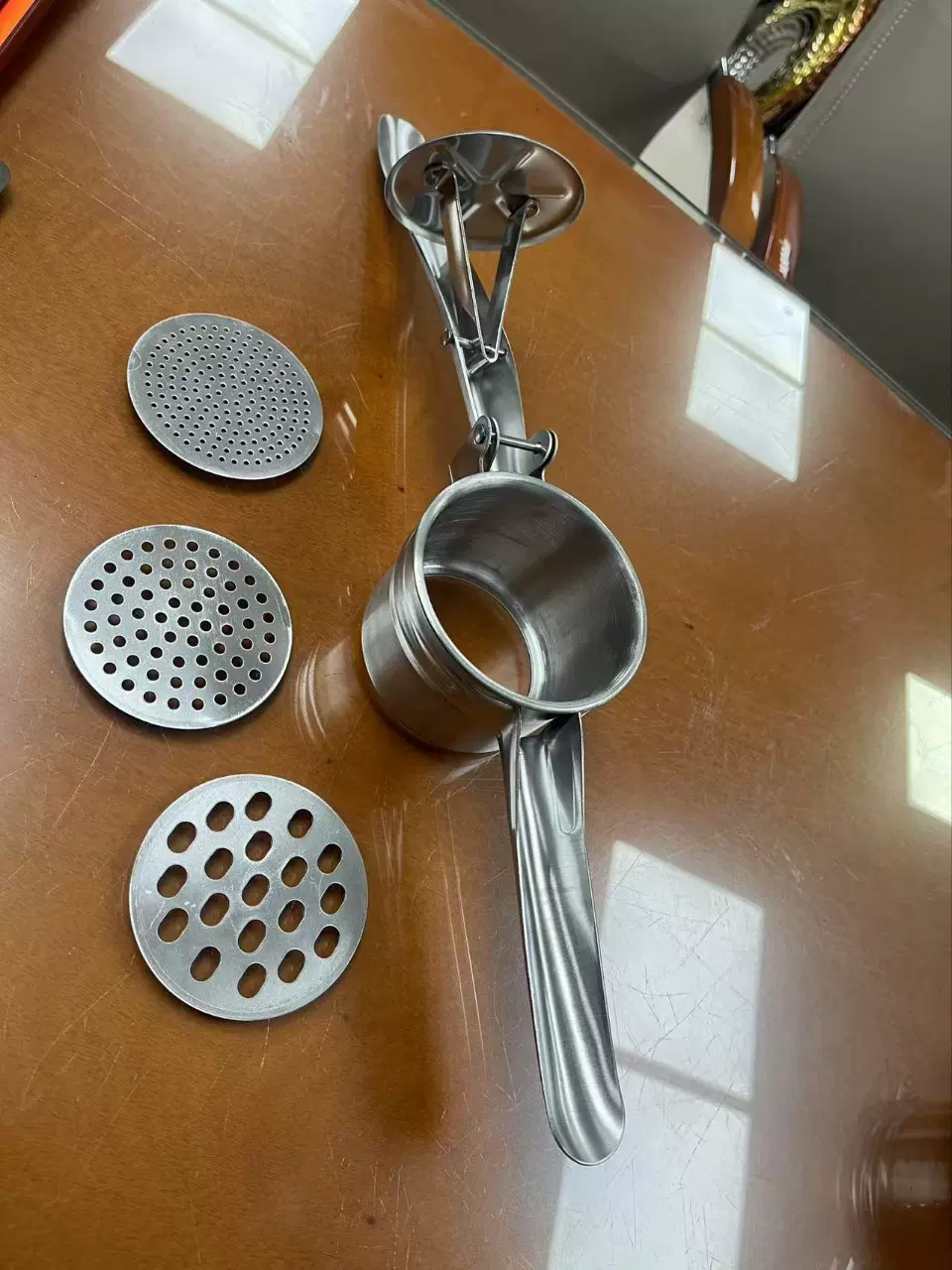 土豆压泥器供货 不锈钢马铃薯捣碎器压汁器南瓜泥压器厨房小工具