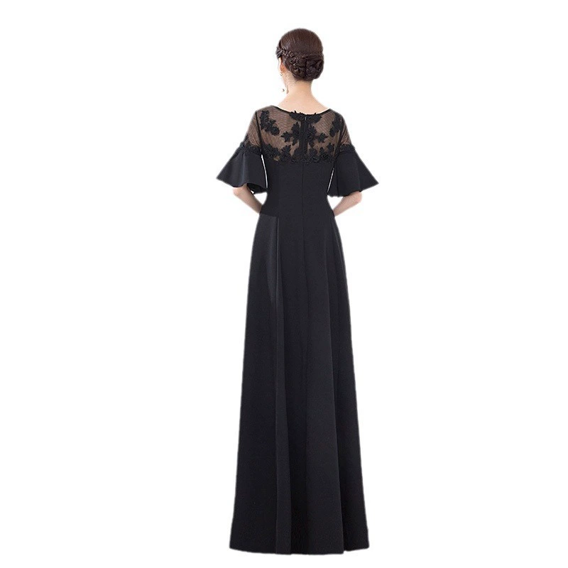 Черное вечернее платье для беременных, площадка Aliexpress, плюс размер, облегающее