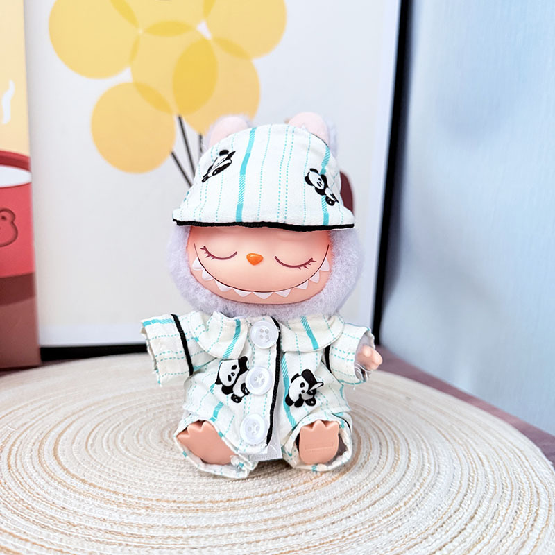 仅衣服] 一/二代La布布衣服挂件拉布布坐坐派对娃衣挂件草莓熊萌|undefined