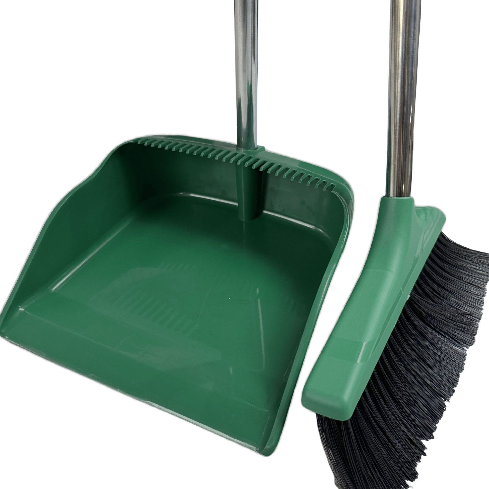 Juego de escoba de venta directa de fábrica para limpieza del hogar, combo de escoba y recogedor, escoba plegable para barrer, antiadherente para pelo, cerdas suaves.