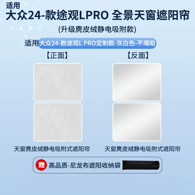 Sunshade Heat Insulation Sun – Car curtains - electrostatic-adsorption-model-suede-gray2-volkswagen-24-tiguan-lpro