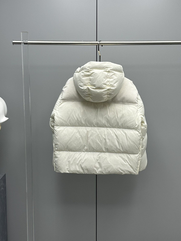 蒙家25ss M家新款Jaseur系列女短款羽绒服连帽拼接灯芯绒面包外套|undefined