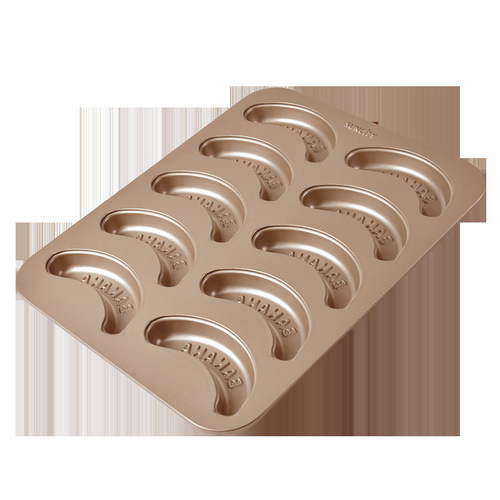 Yangchen cross-border manufacturer wholesale direct supply DIY home kitchen baking tools creative 10-piece banana cake mold
