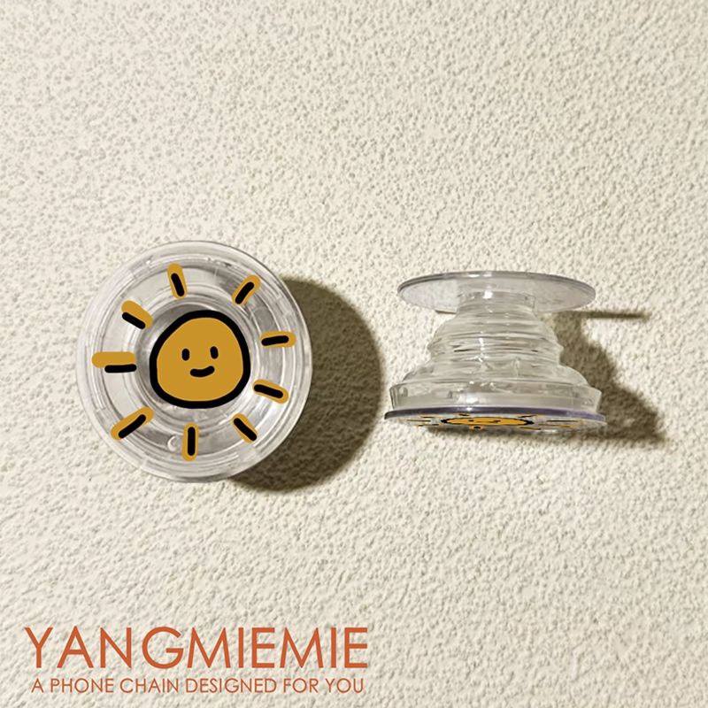 Daisies redondas creativas airbag soporte de teléfono móvil pegado rotación 360 retráctil perezoso perseguir la mesa