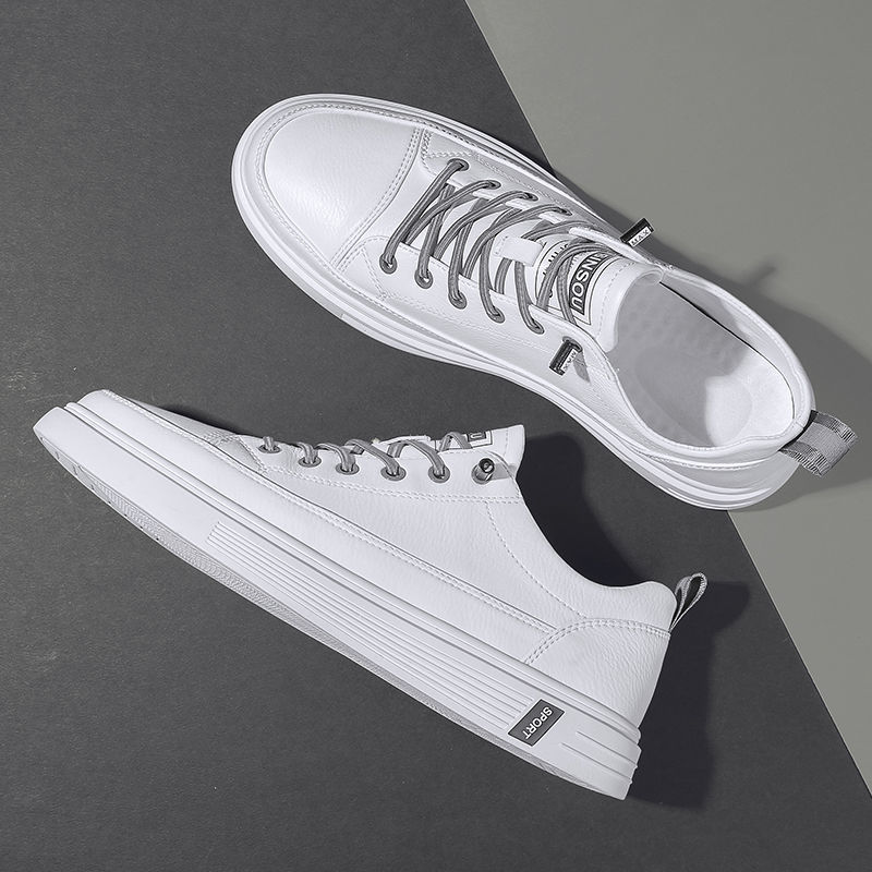 Breathable Summer Slip-on Sneakers For Men Versatile White Shoes_voghion.com