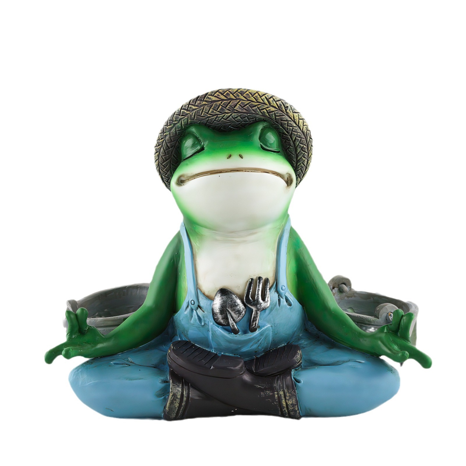  New Products Meditation and Meditation Frog Flower Pot Home Balcony Courtyard Garden Fleshy Green Planting Frog Bonsai Ornaments