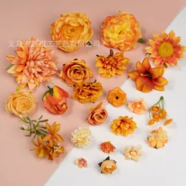 仿真花;发夹;仿真植物配件