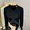 Hollow out atmosphere top bottom sweater for women's spring and autumn oversized knitted sweater