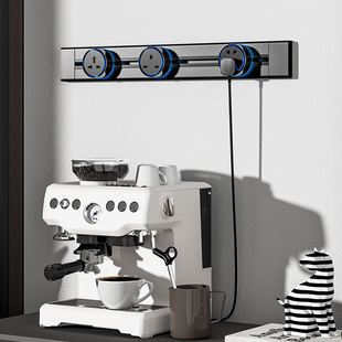 Surface-Mounted Wall-Mounted Power Strip with Switch S1 British Standard American Standard Rail USB