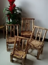 松木椅实木靠背椅农村传统手工椅农家乐麻将椅餐椅休闲换鞋儿童J&