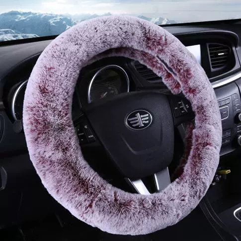 Индивидуальный чехол на руль из короткого плюша для осени и зимы, новый теплый и удобный чехол на руль, универсальный чехол на руль для любых моделей автомобилей