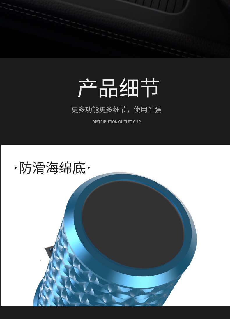 Car-Mounted Ashtray with Anti-Fly Ash Design, High-End Feel, In-Car Ashtray with Automatic Lid Opening, Black Technology Car Accessory