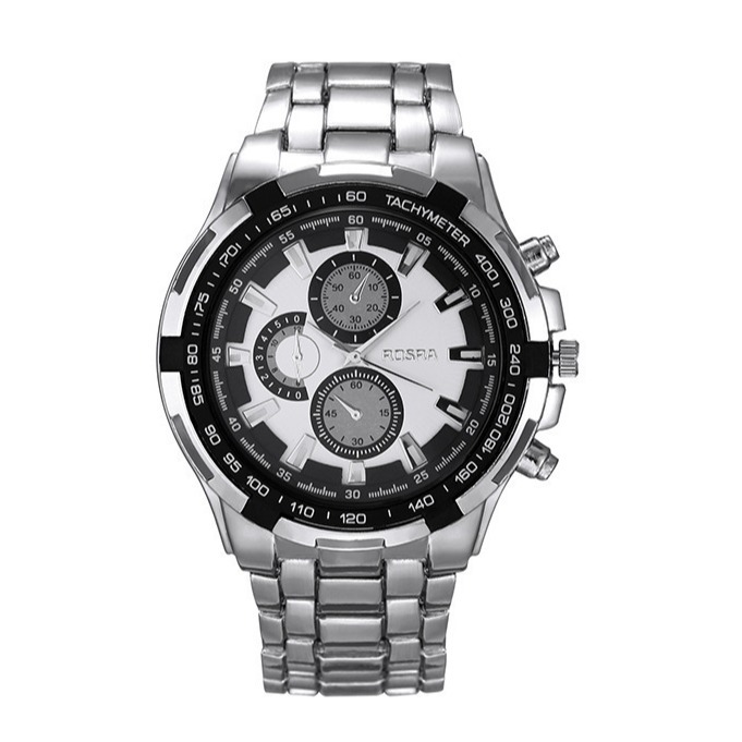 Steel Strap Men's Business Sports Mechanical Wrist Watch for Students Fashion Openwork Full Waterproof Quartz Watch for Men