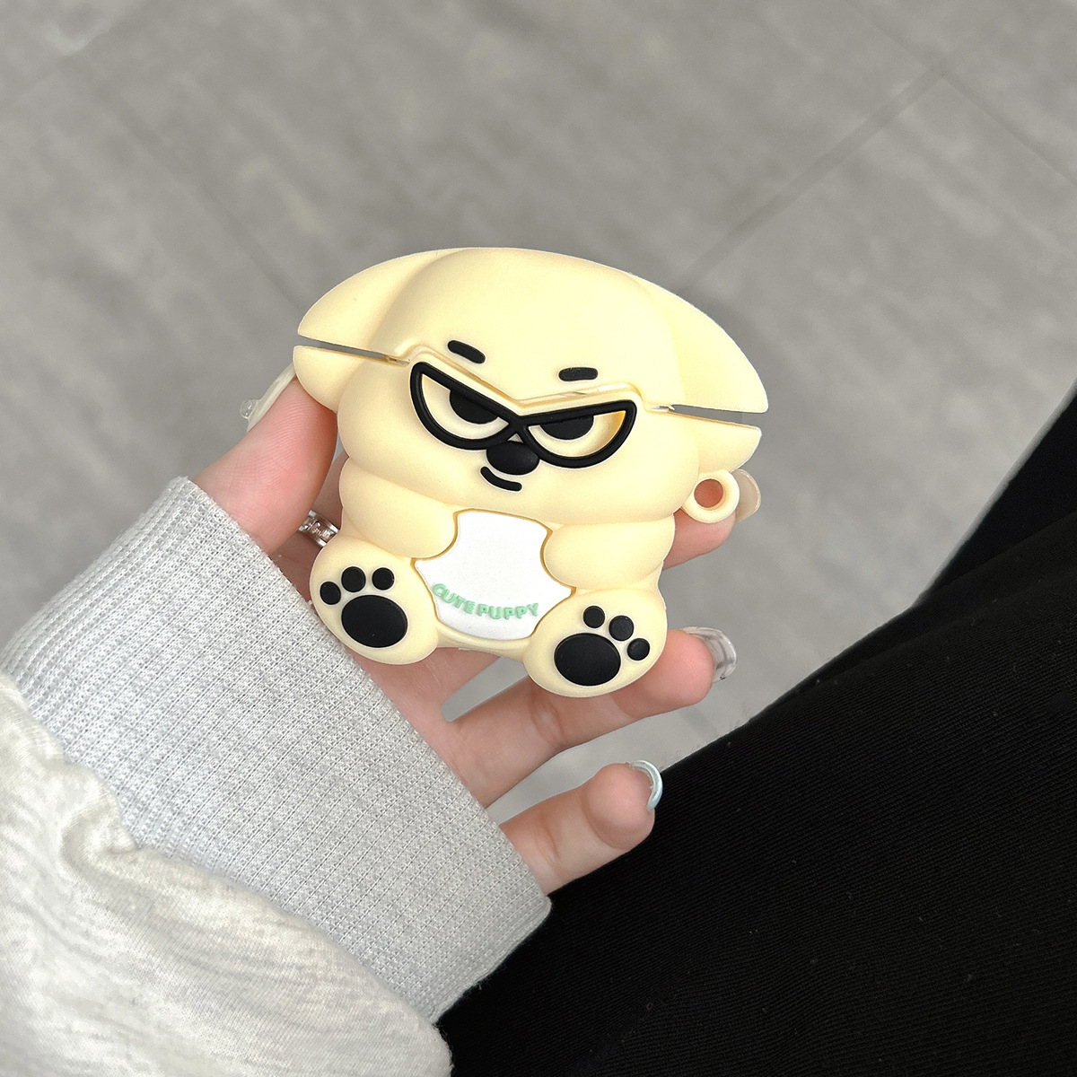 gafas cachorro airpodspro Apple 2 / 3 generación inalámbrica auriculares bluetooth estuche de dibujos animados cubierta de protección para el estómago