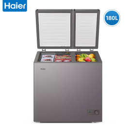 海尔冰柜新款双室双温小型冰柜家用减霜冷冻柜商用节能冷藏小冰箱