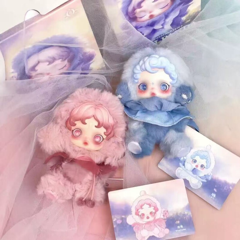 跨境批发泡特SKULPA光织园系列毛绒公仔挂件盲盒玩具潮玩搪胶盲盒|undefined