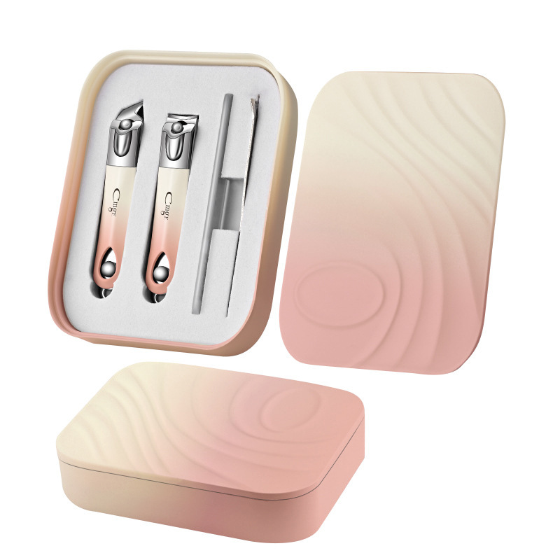 Nail clipper set graduado regalo manicuras cortadoras de uñas set manicuras gota de agua image 6