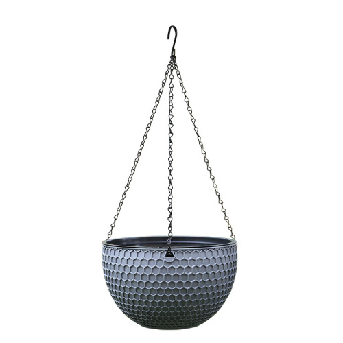 Honeycomb rattan hanging plastic flower pot European style hanging pot hanging pot indoor hanging orchid hanging basket hanging resin large flower pot