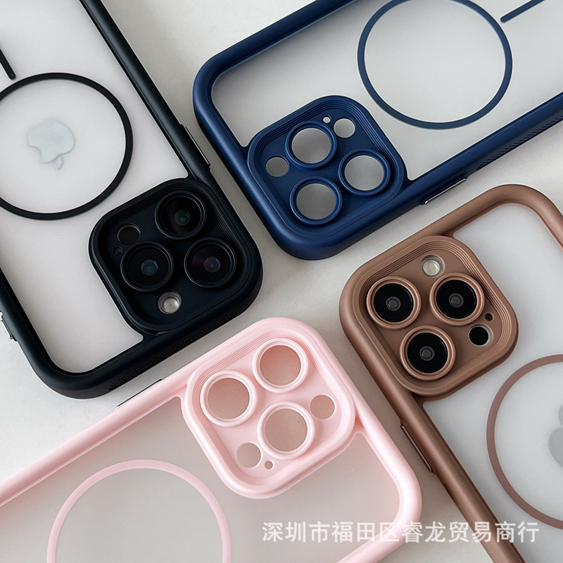 iPhone16 携帯電話ケースに適したツーインワン磁気 Apple 15promax 携帯電話ケース 14 落下防止 13/16pro|undefined