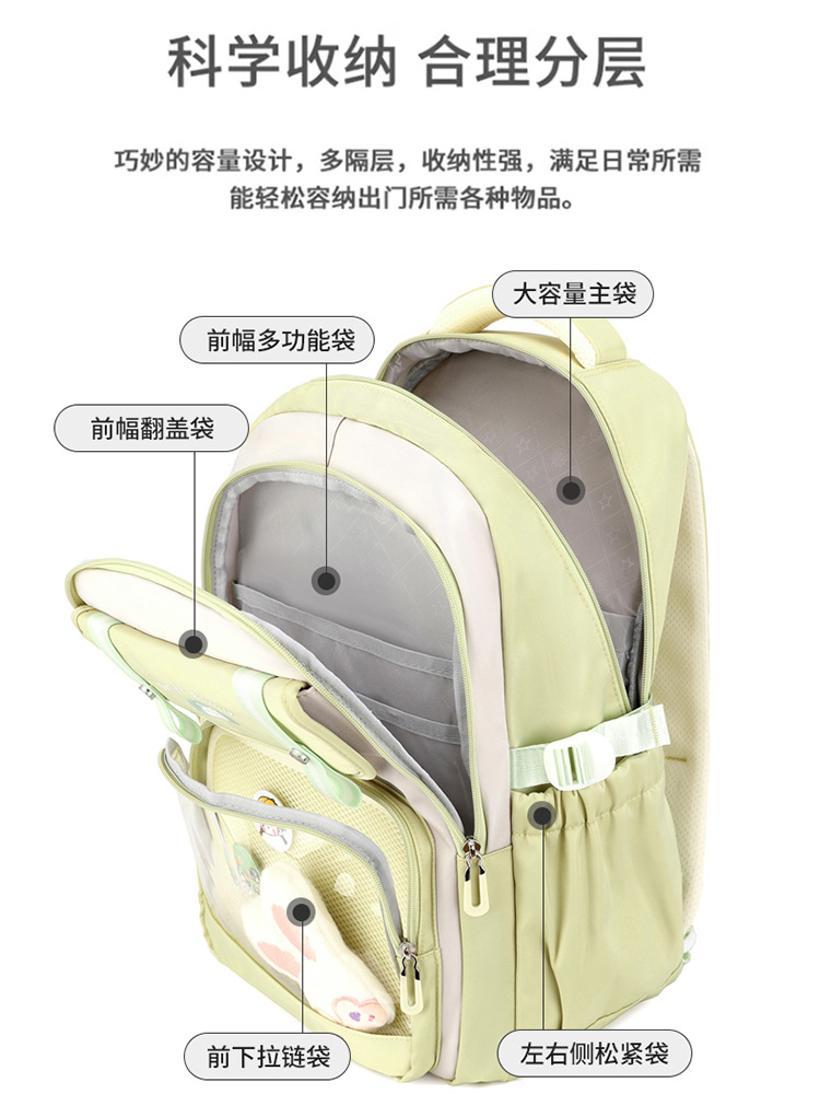 Mochila para mujer nueva versión coreana del bolso de la escuela para estudiantes de primaria y secundaria mochila escolar Oxford tela Harajuku mochila de comercio exterior