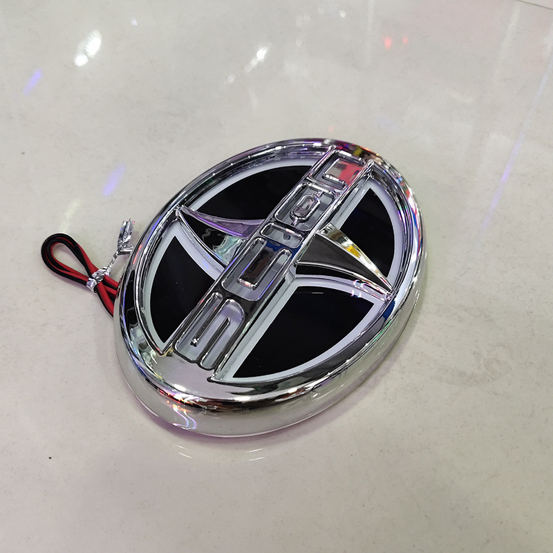 Aplicable a la luz del logotipo del coche Toyota 5D norteamericano logotipo luminoso Sain SCION luz trasera LED luz fría luz luminosa luz del logotipo del coche
