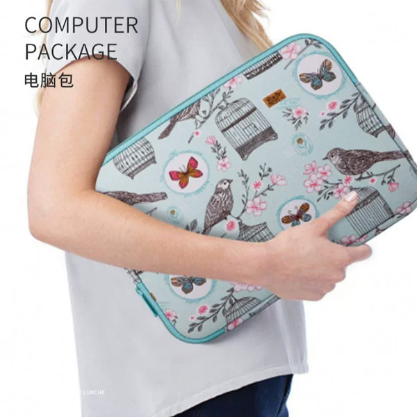 Factory sales diving material printing computer bag anti-shock drop-resistant IPAD bag portable computer can be set