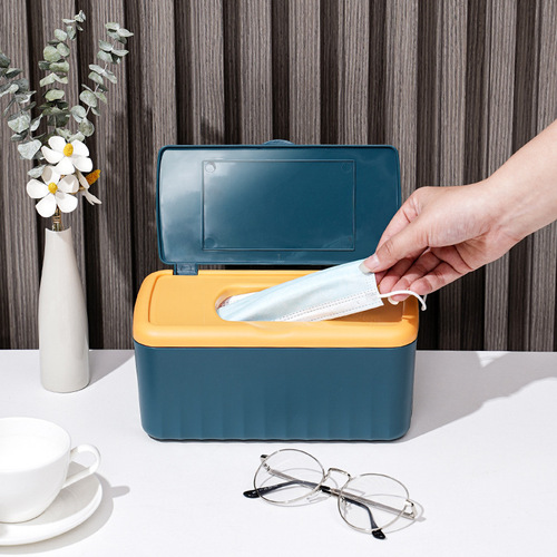 Multifunctional storage box large capacity dustproof household storage box wet tissue box manufacturer wholesale