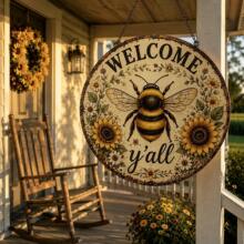�羳��ƷWelcome Y&rsquo;all Honey Bee Hanging Sign�͹��۷����տ�