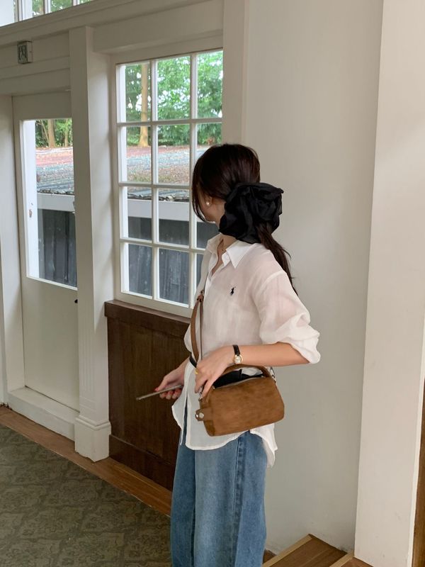 小众设计感轻奢复古时尚麂皮绒ins风日常个性手提斜挎圆筒女包包|undefined