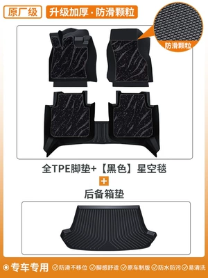 Models, One-Piece Molded Interior Full — Ayaqaltılar (Kovriklər) - upgraded-and-thickened-anti-slip-particle-tpe-foot-pads-black-starry-sky-blanket-trunk-mat
