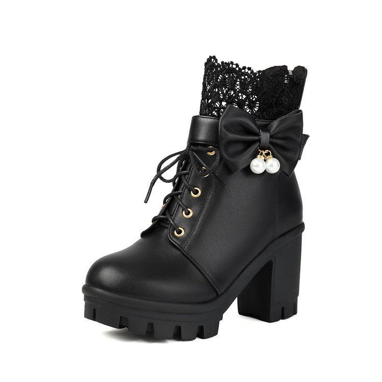 리본 장식 블랙