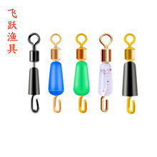 快速硅胶子线夹防缠绕高速美式三叉分叉子线夹钓鱼渔具小配件批发