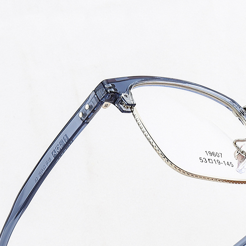 Retro moda lujo clásico ceja marco hombres pueden coincidir con miopía gafas marco 19607