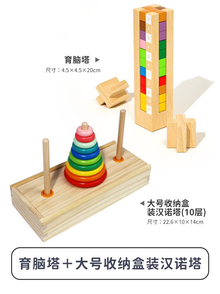 Torre cerebral rompecabezas de bloques de construcción los niños educación temprana espacio lógica pensamiento entrenamiento inteligencia desarrollo cerebro quema juguetes de despacho de aduana 3 +