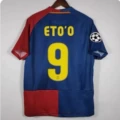 0809 Barcelona's home ground printed with the number 9 ETO'O+Champions League badge