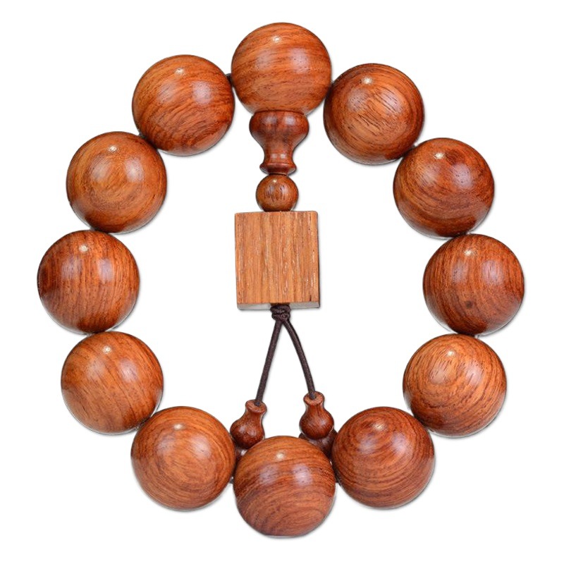 Myanmar Huanghua pear bracelet 20 wooden Buddha beads Temple Men's bracelet text play rosary beads jewelry text play gift manufacturers wholesale