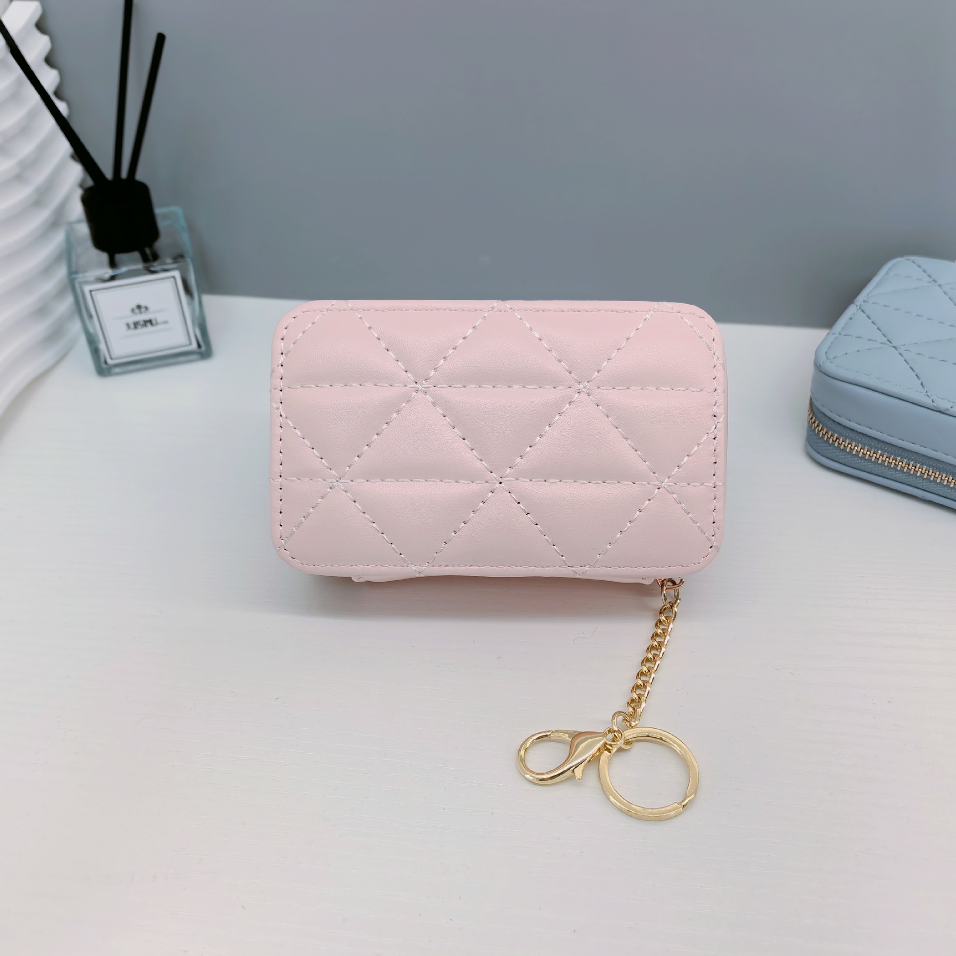 새로운 미니 립스틱 화장품 은행 카드 변경 보관 용 소형 가방 두 가지 크기