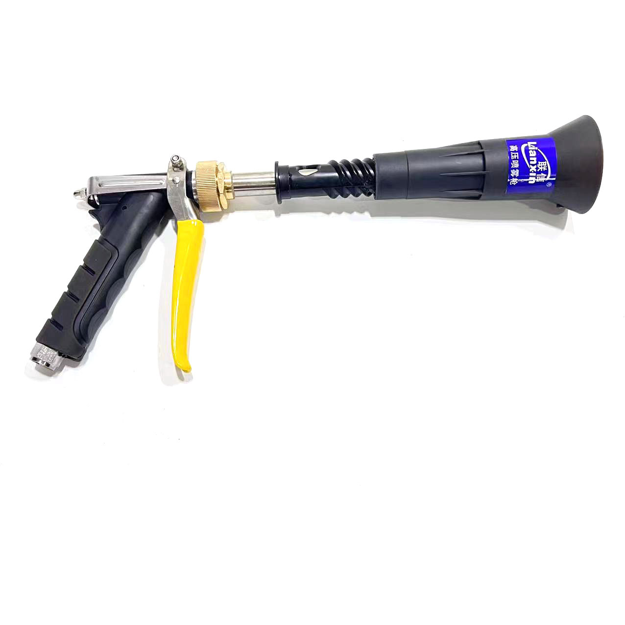 高压打药机喷枪联信长防风喷雾器枪头