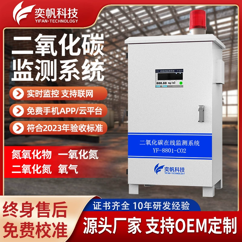 Датчик углекислого газа для туннелей, промышленный мониторинг концентрации CO2 в выхлопных газах, сигнализация, детектор токсичного углекислого газа