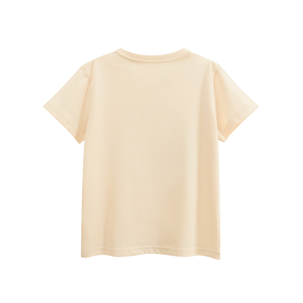 27kids ropa para niños versión coreana 2025 verano nuevo chico camiseta de manga corta al por mayor ropa para bebés