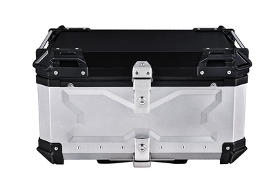 Large-Capacity Aluminum Alloy Tail Motorcycle trunk - 100l-x-style-silver