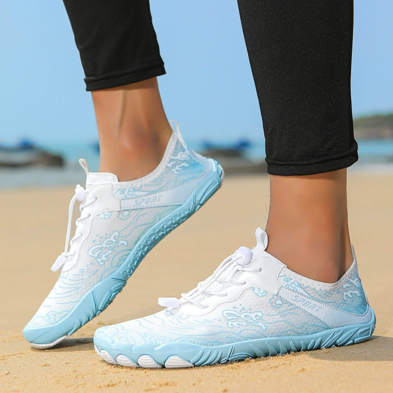 Обувь для воды C801, обувь для треккинга по реке, мужская и женская быстросохнущая нескользящая обувь для прогулок на открытом воздухе, обувь для фитнеса в помещении, толстая подошва-амфибия, защита от проколов