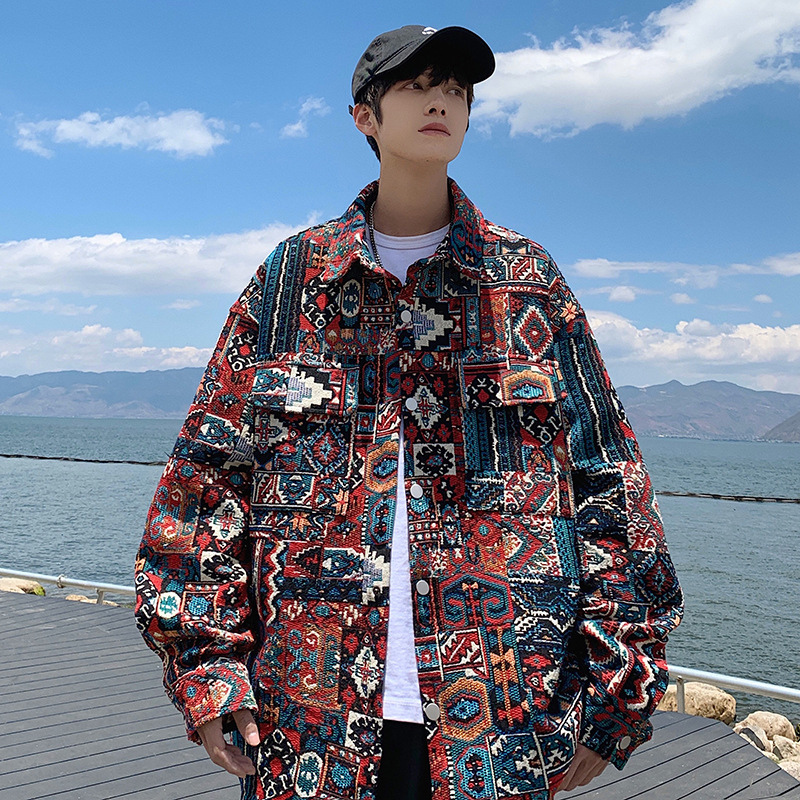 Giacca da uomo in stile nazionale primaverile e autunnale, moda casual cinese chic, stile ruffiano jacquard, bel cappotto_voghion.com