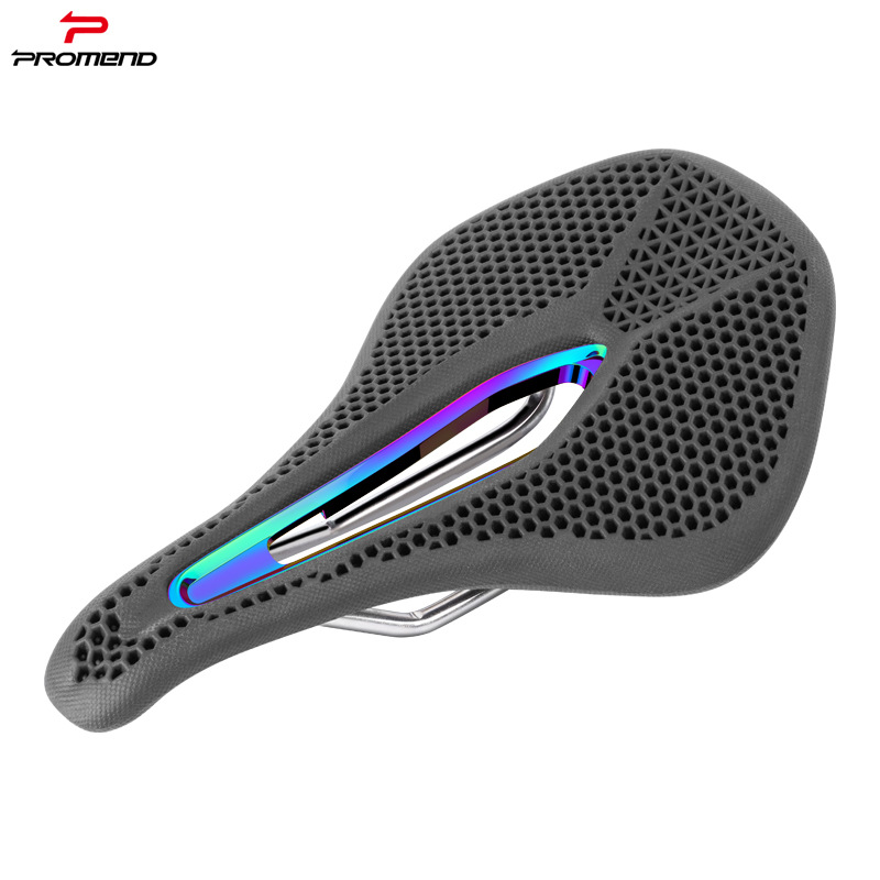 PROMEND bicycle seat cushion honeycomb bionic structure hollow steel bow breathable comfortable seat cushion riding accessories