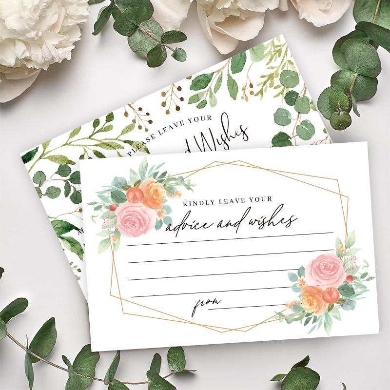 50张，15x10CM婚礼感谢贺卡活动卡片空白可手写装饰卡