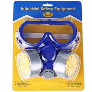 Tpe Manufacturer Two-Piece Mask Set for Spray Painting and Pesticide Spraying, Special Mask for Renovation, Coal Mine Odor Prevention, with Glasses Bubble Shell